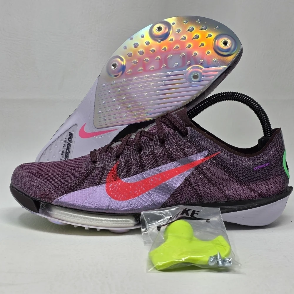Nike Men Size 9.5 Air Zoom Victory 2 Faith Kipyegon Fuchsia Dream IB4202-600 New